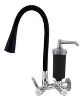 Torneira Bica Móvel Filtro Flexível Jato Preta 1/4 Volta C80 Torneira Bica Móvel Filtro Flexível Jato Preta 1/4 Volta C80