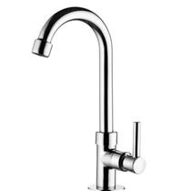 Torneira Bica Móvel Luxo Slim Alta Banheiro Lavabo Cromada