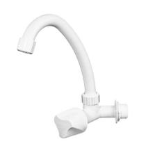 Torneira Bica Móvel Parede Branco - Herc Leve E Resistente Com Haste Articulável