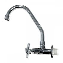 Torneira Bica Movel Pia Parede Metal Com Bica Abs Metrox 2060 - C-23 Lite Cromada