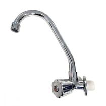 Torneira Bica Movel Pia Parede Metal Unifix - C-50 Styllo - 1/4 Volta - 1156 Cromada