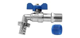 Torneira Blukit Esfera Para Jardim Com Borboleta 3/4 X 1/2 Torneira Blukit Esfera Para Jardim Com Borboleta 3/4 X 1/2