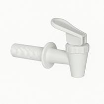 Torneira Branca Plástica Rosca Grossa Filtro Barro Galão Suco Bebidas Frias