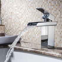 Torneira Cascata Banheiro Misturador Monocomando Calha Baixa