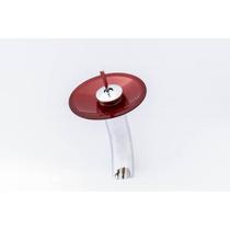 Torneira Cascata de Vidro Temperado Mono Comando Design Moderno, Instalação de Bancada e Misturador Quente e Frio