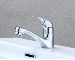 Torneira Chad de Luxo Lavatório Banheiro Agua Fria Monocomando - Longue Sanitary