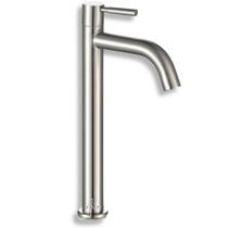 Torneira Clean Alta Cubas Banheiro Cozinha Inox Aço Polido 304