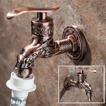Torneira Cobre Dragão Vintage Retro Jardim Rústica Lavanderi