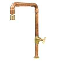 Torneira Cobre Rústica Lavatório Cozinha Registro Pressão