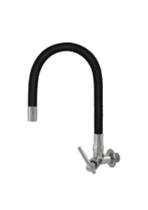 Torneira Color Preta Tubo Silicone Flexivel 1/4v.