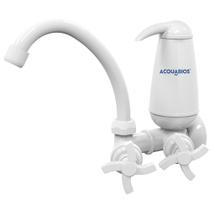 Torneira com filtro bica móvel de parede quadriseta - Acqua E05 (Branco)