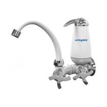 Torneira com filtro branco bica móvel quadriseta 1/4 Torneira com filtro branco bica móvel quadriseta 1/4