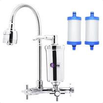 Torneira Com Filtro Cozinha Parede Gourmet + 1 Refil Extra