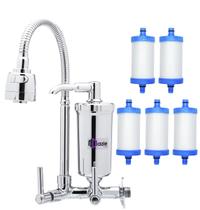 Torneira Com Filtro Cozinha Parede Gourmet + 4 Refil Extra