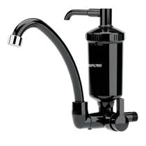 Torneira com Filtro de Parede para Cozinha com Bica Móvel Hidrofiltros 907-2363 Preta Torneira com Filtro de Parede para Cozinha com Bica Móvel Hidrofiltros 907-2363 Preta