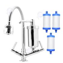 Torneira Com Filtro Gourmet Cozinha Bancada 1/4 Volta Flexível + 02 Refil Extra Del Metais Torneira Com Filtro Gourmet Cozinha Bancada 1/4 Volta Flexível + 02 Refil Extra Del Metais