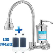 Torneira Com Filtro Gourmet P/ Cozinha Parede de Metal Luxo C-66 Cód. 2170