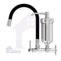 Torneira Com Filtro Para Cozinha Gourmet Parede Pia Metal - Minhacazza