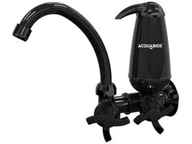 Torneira com filtro preta bica móvel quadriseta Torneira com filtro preta bica móvel quadriseta