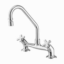 Torneira com Misturador de Cozinha para Mesa 3006 C 22 1/4V Ba AA Nya Meber Metais Cromado Torneira com Misturador de Cozinha para Mesa 3006 C 22 1/4V Ba AA Nya Meber Metais Cromado