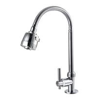 Torneira Cozinha Bancada Gourmet Luxo Flexível Prata Cromado Pia