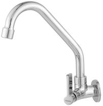 Torneira Cozinha Cano Alto Light C/Arejador Fixo 1/4 Volta Parede - Rainha metais Torneira Cozinha Cano Alto Light C/Arejador Fixo 1/4 Volta Parede - Rainha metais