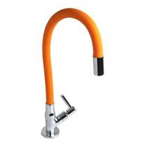 Torneira Cozinha Colorida Cano De Silicone Flexível Luxo Bancada C-66 Várias Cores Cód. 5301