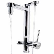 Torneira Cozinha com Filtro Bancada Monocomando Gourmet Saída Dupla