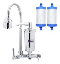 Torneira Cozinha Com Filtro Parede 1/4 Volta + 2 Refil Extra