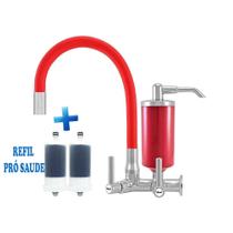 Torneira Cozinha Com filtro Parede Flexível C-66 Safira Copo Color Várias Cores Cód. 2134