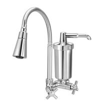 Torneira Cozinha Cone Duplo Jato C/Filtro Abs Parede 1/4v