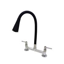 Torneira Cozinha Conic Misturador Preto Tubo 2 Jatos Mesa Bancada Metal Luxo Torneira Cozinha Conic Misturador Preto Tubo 2 Jatos Mesa Bancada Metal Luxo