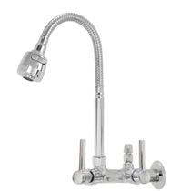 Torneira Cozinha de Parede Gourmet Flexível Com Saida Para Filtro Purificador 1/4 Metal