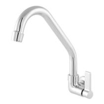 Torneira Cozinha De Parede Metal Bica Móvel Alavanca 1/4 V.