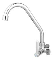 Torneira Cozinha De Parede Metal Bica Móvel Alavanca 1/4 V.