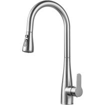 Torneira Cozinha Ducha Extensível Monocomando Inox Escovado