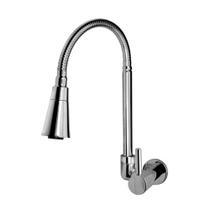Torneira Cozinha Duo Jet Delicada Slim Bica Flex Parede CR Torneira Cozinha Duo Jet Delicada Slim Bica Flex Parede CR