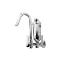 Torneira Cozinha Filtro Purificante Parede Bica Móvel Alavanca Cromado Abs Luxo