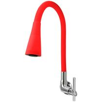 Torneira Cozinha Flexível Cone 2 Jatos Vermelha Parede