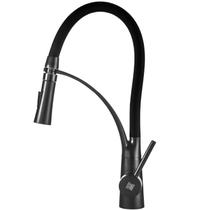 Torneira Cozinha Flexível Gourmet Misturador Mesa Black