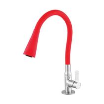 Torneira Cozinha Flexível Leão Metais Color Duo Red - 6367