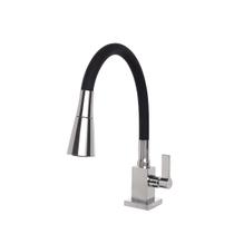 Torneira Cozinha Flexível Quadrada Bancada Cone Preto 2 Jatos Gourmet CasaGrande Mundial - Um Novo Conceito.