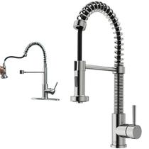 Torneira Cozinha Goumert Misturador Agua Quente Fria Monocomando Flexivel Extensivel Pia Mesa Bancada Moderna - Leva pro pet