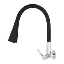 Torneira Cozinha Gourmet 2 Jatos Black Preto Fosco 1067