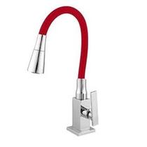 Torneira Cozinha Gourmet Bancada Flexível Color Quadrada 1/4 Volta Cone Dois Jatos Cromado Torneira Cozinha Gourmet Bancada Flexível Color Quadrada 1/4 Volta Cone Dois Jatos Cromado