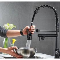 Torneira Cozinha Gourmet Bancada Monocomando Spray Extensor Torneira Cozinha Luxo Água Quente E Fria