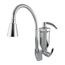 Torneira Cozinha Gourmet Filtro Parede 2 Jatos 1/4 De Volta Abs Cone Cromado Monoc Cód. 1144