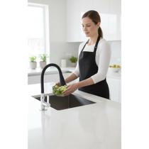 Torneira Cozinha Gourmet Flexível 2 Jatos Preto Metal Torneira Cozinha Gourmet Flexível 2 Jatos Preto Metal