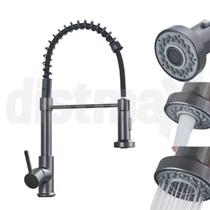 Torneira Cozinha Gourmet Misturador Monocomando De Mesa Grafite