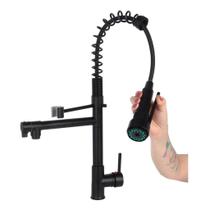 Torneira Cozinha Gourmet Monocomando Black Preto Fosco 60 Cm